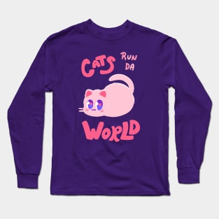 Cats run da World! - Catto Power Long Sleeve T-Shirt